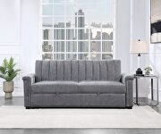 Dark grey pull out sofa bed by Global additional picture 2