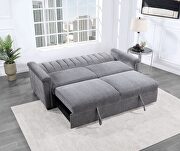 Dark grey pull out sofa bed by Global additional picture 3