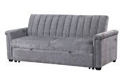 Dark grey pull out sofa bed by Global additional picture 6