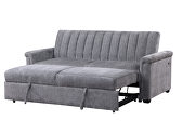 Dark grey pull out sofa bed by Global additional picture 7