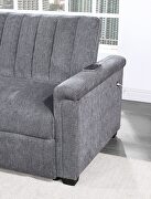 Dark grey pull out sofa bed by Global additional picture 10