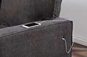 U0203 DARK GREY PULL OUT SOFA BED by Global additional picture 9