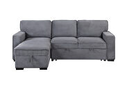Light grey pull out sofa bed by Global additional picture 3