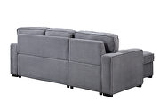 Light grey pull out sofa bed by Global additional picture 8