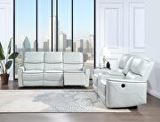 Light grey power reclining sofa by Global additional picture 2
