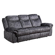 Granite suede stitched comfy recliner sofa by Global additional picture 11