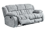 Grey reclining sofa in performance fabric by Global additional picture 11