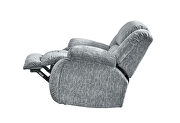 Grey reclining sofa in performance fabric by Global additional picture 7