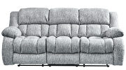 Grey reclining sofa in performance fabric by Global additional picture 9