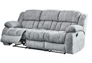 Grey reclining sofa in performance fabric by Global additional picture 10