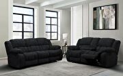 Ebony reclining sofa in performance fabric by Global additional picture 2