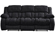 Ebony reclining sofa in performance fabric by Global additional picture 5