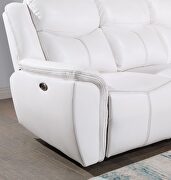 Blanche white power reclining sofa by Global additional picture 5