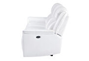 Blanche white power reclining sofa by Global additional picture 9