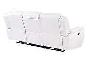 Blanche white power reclining sofa by Global additional picture 10