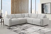 Sand power sectional in low-profile contemporary style by Global additional picture 2