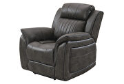 Grey glider recliner by Global additional picture 2