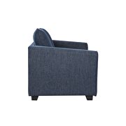 Simple affordable blue chenille fabric sofa by Global additional picture 4