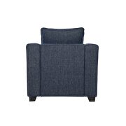 Simple affordable blue chenille fabric sofa by Global additional picture 7