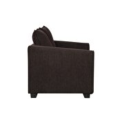 Simple affordable brown chenille fabric sofa by Global additional picture 4