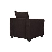 Simple affordable brown chenille fabric chair by Global additional picture 3
