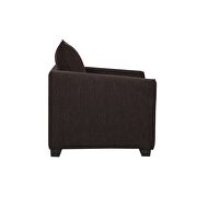 Simple affordable brown chenille fabric chair by Global additional picture 4