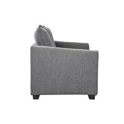 Simple affordable gray chenille fabric sofa by Global additional picture 3