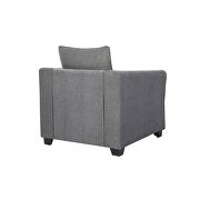 Simple affordable gray chenille fabric chair by Global additional picture 3