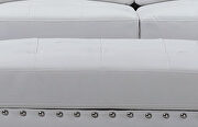 White pu casual style sectional w/ led lightning by Global additional picture 3
