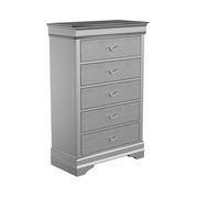 Silver / gray contemporary chest by Global additional picture 2