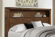 Warm rustic tone classical touch king size bed by Global additional picture 2