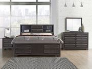 Antique gray finish classic style king bed by Global additional picture 2