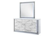White marble dresser in modern style w/ led by Global additional picture 4