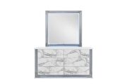 White marble dresser in modern style w/ led by Global additional picture 5
