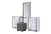 White marble vanity set in modern style w/ led by Global additional picture 3