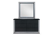 Wavy black dresser in modern style w/ led by Global additional picture 4