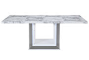White marble dining table w/ led by Global additional picture 2