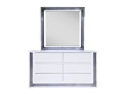 Smooth white dresser in modern style w/ led by Global additional picture 4