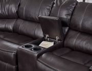 Agnes espresso sectional sofa w/ recliners by Global additional picture 3