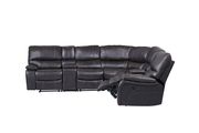 Agnes espresso sectional sofa w/ recliners by Global additional picture 4