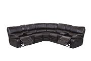 Agnes espresso sectional sofa w/ recliners by Global additional picture 5