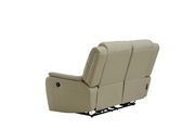 Beige leather gel recliner sofa by Global additional picture 5