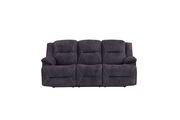 Gray brown fabric reclining sofa by Global additional picture 6