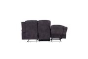Gray brown fabric reclining sofa by Global additional picture 8