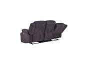 Gray brown fabric reclining sofa by Global additional picture 9