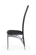 Black pu leather dining chair additional photo 3 of 3