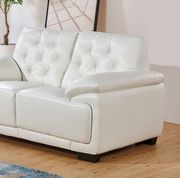 Pluto white modern sofa in low profile by Global additional picture 2