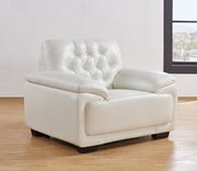 Pluto white modern sofa in low profile by Global additional picture 3