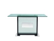 Black glass top bar table in contemporary style by Global additional picture 3