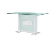 White glass top bar table in contemporary style by Global additional picture 2